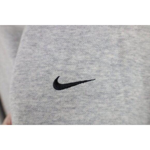 Vtg Y2K Nike Mens XL Travis Scott Mini Swoosh Crewneck Sweatshirt Heather Gray - Picture 4 of 13